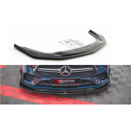 Накладка сплиттер на передний бампер Вар3 на Mercedes A W177 A35 AMG